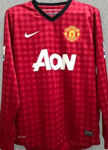 12/13 マンチェスターU ホーム 長袖 10番 ウェイン・ルーニー