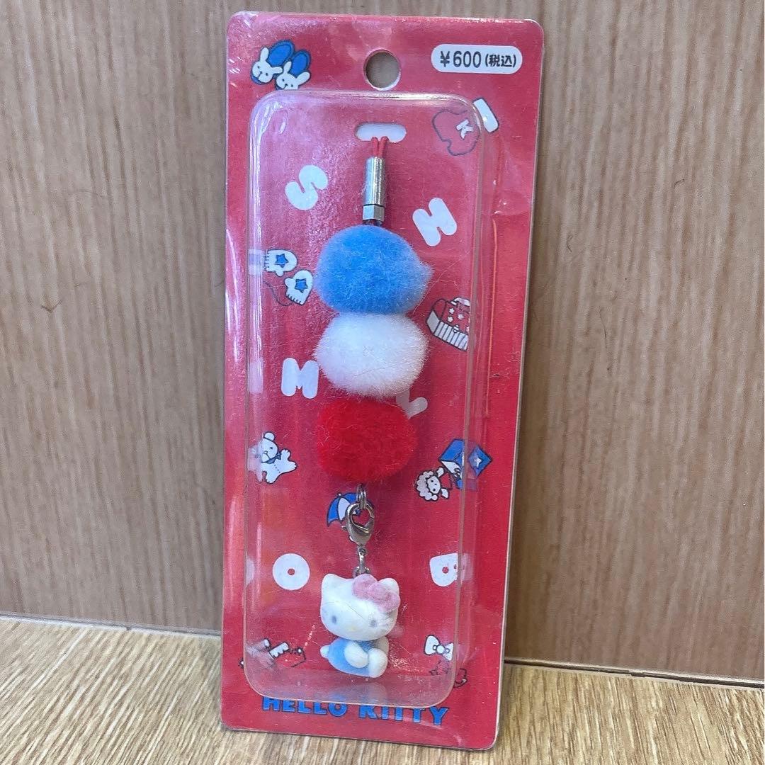 平成レトロ♡キティちゃん♡キティ♡ストラップ♡マスコット♡当時物♡フロッキー