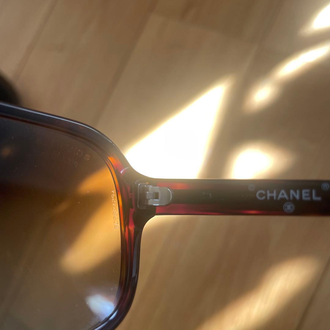 CHANEL シャネル サングラス ブラウン べっ甲調 ケース付き