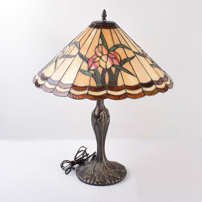 アンティーク　ステンドグラス　ランプ　スタンド M　R4104C