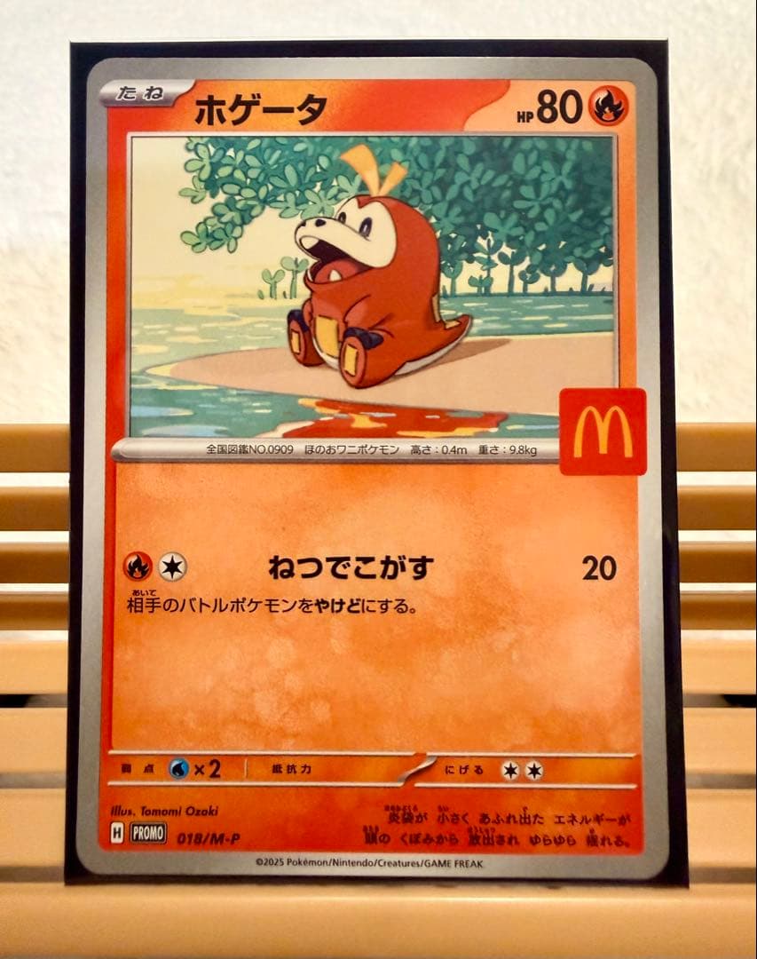 マクドナルド コラボ 【 新品 】ピカチュウ ホゲータ ポケモンカード2枚