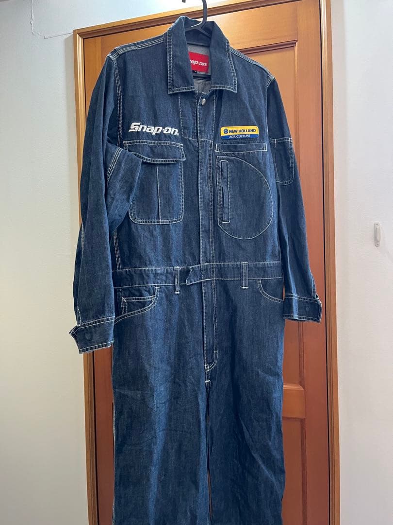 Snap-on スナップオン　デニムオーバーオール　つなぎ　アメカジ　ワーク