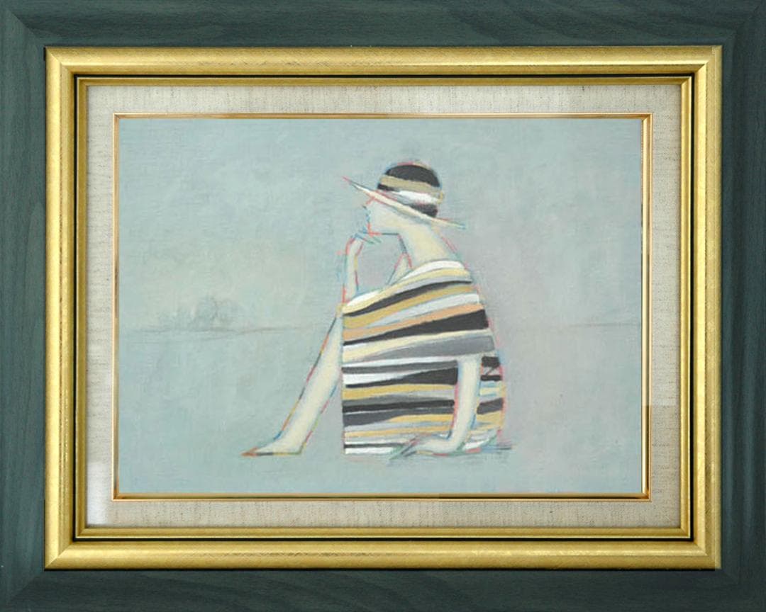 油絵 菅家令子 絵 絵画 インテリア F4-071712 人物 女性像