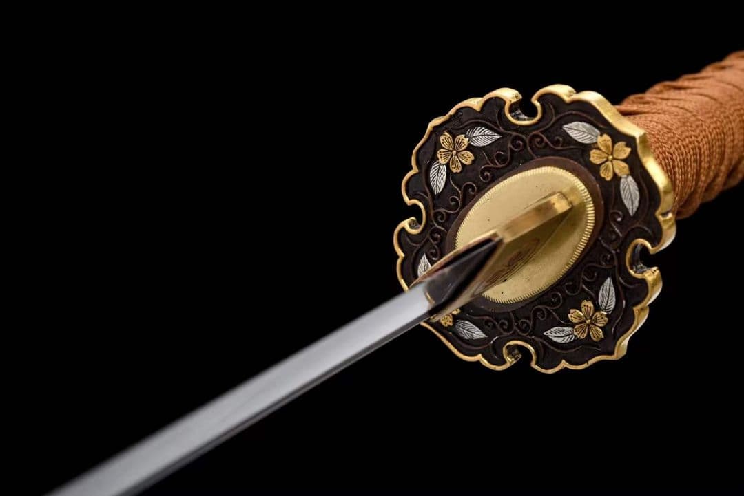 26寸模様鋼焼刃三色研磨真横手武士刀『知秋』武具　刀装具　日本刀　模造刀 居合刀