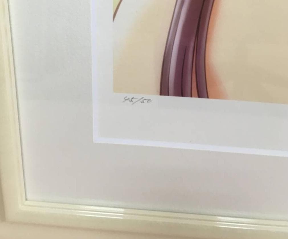 ☆新品未使用☆ 西又葵 作品名: Mayumi 版画  45/50