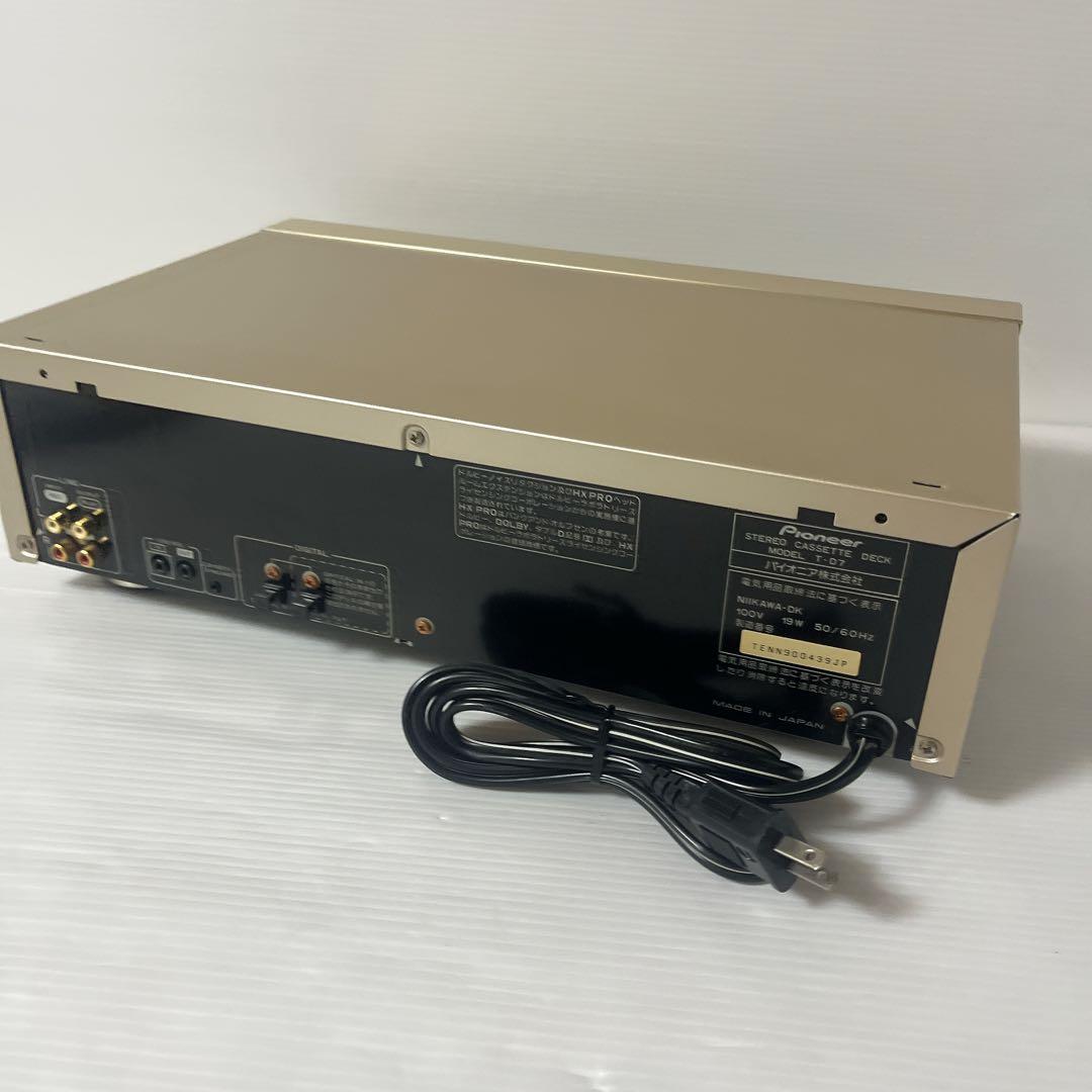 Pioneer 3ヘッドシングルカセットデッキ T-D7 リモコン付き