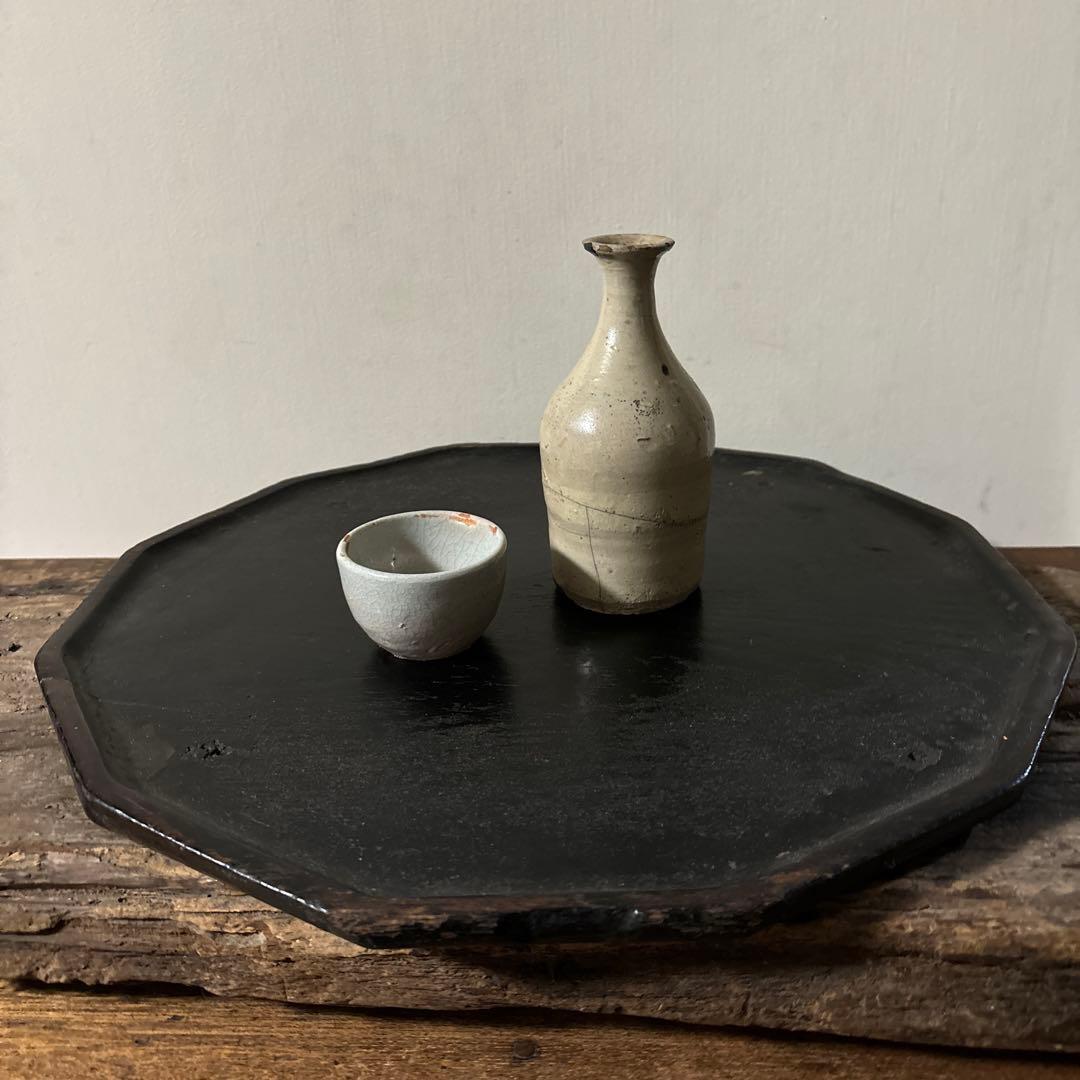 志野織部　徳利　美濃　古瀬戸　桃山　江戸　古美術　酒器　検:李朝　白洲正子