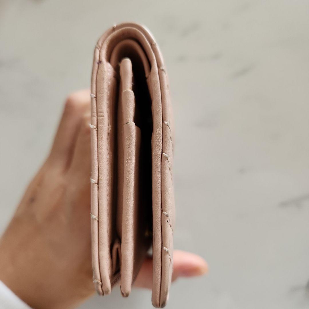 【正規品保証】GUCCI　名刺入れ　GG　マーモント　ピンク　キルティング