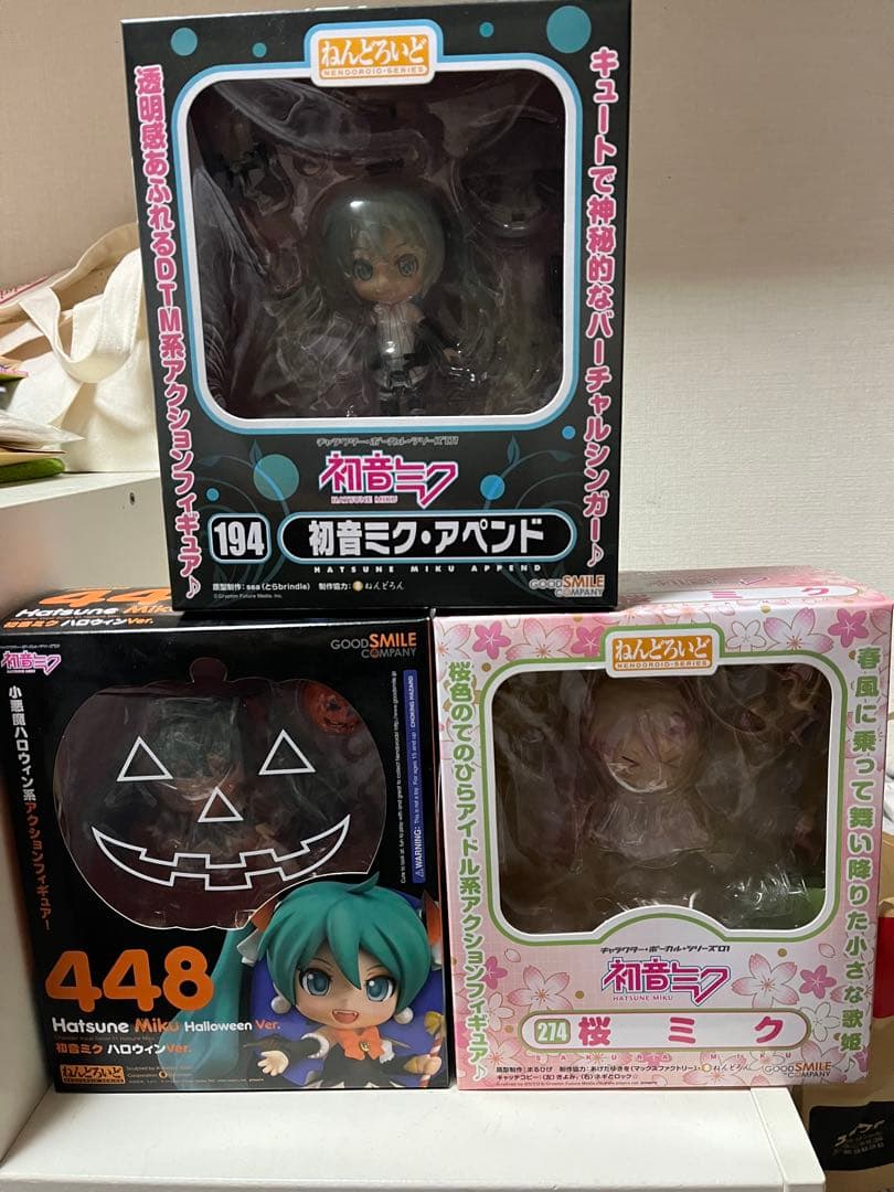ねんどろいど 初音ミク 3点まとめ売り