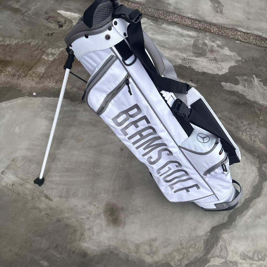 な*お様 BEAMS GOLF キャディバッグ ホワイト Mercedes-Be