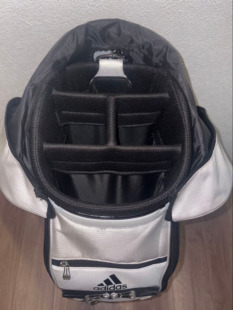 アディダス キャデバッグ 白黒赤 ゴルフバッグ