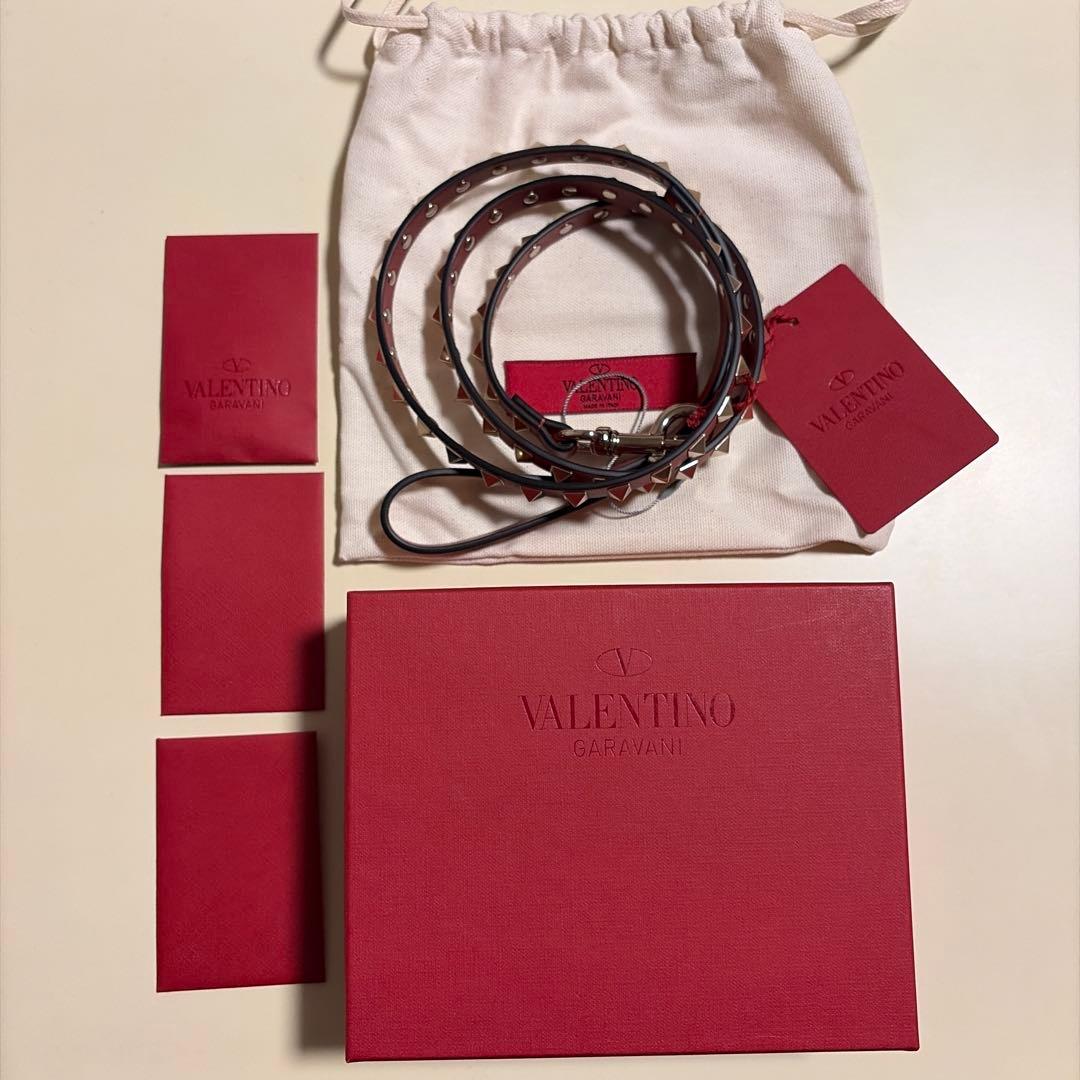 VALENTINO スタッズ リード ペット リード　新品　未使用　赤