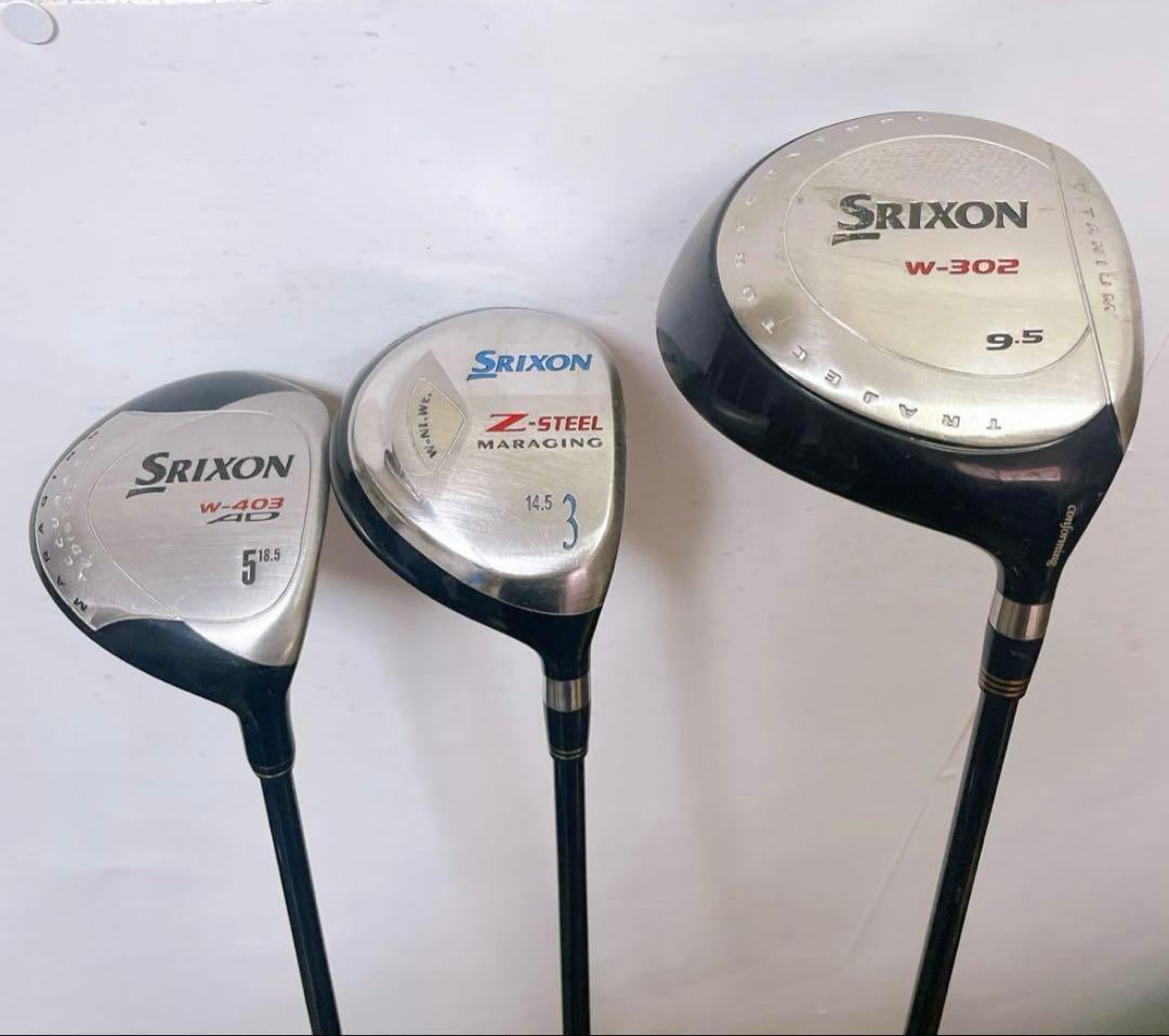ゴルフクラブセット　スチールシャフト　スリクソン
