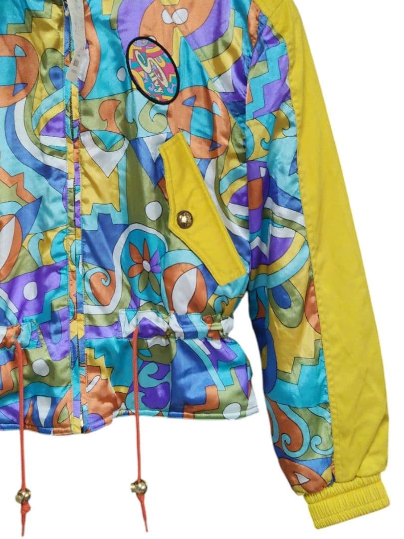 新品 デッドストック レトロなカラフルスキージャケット ヴィンテージスキーウェア