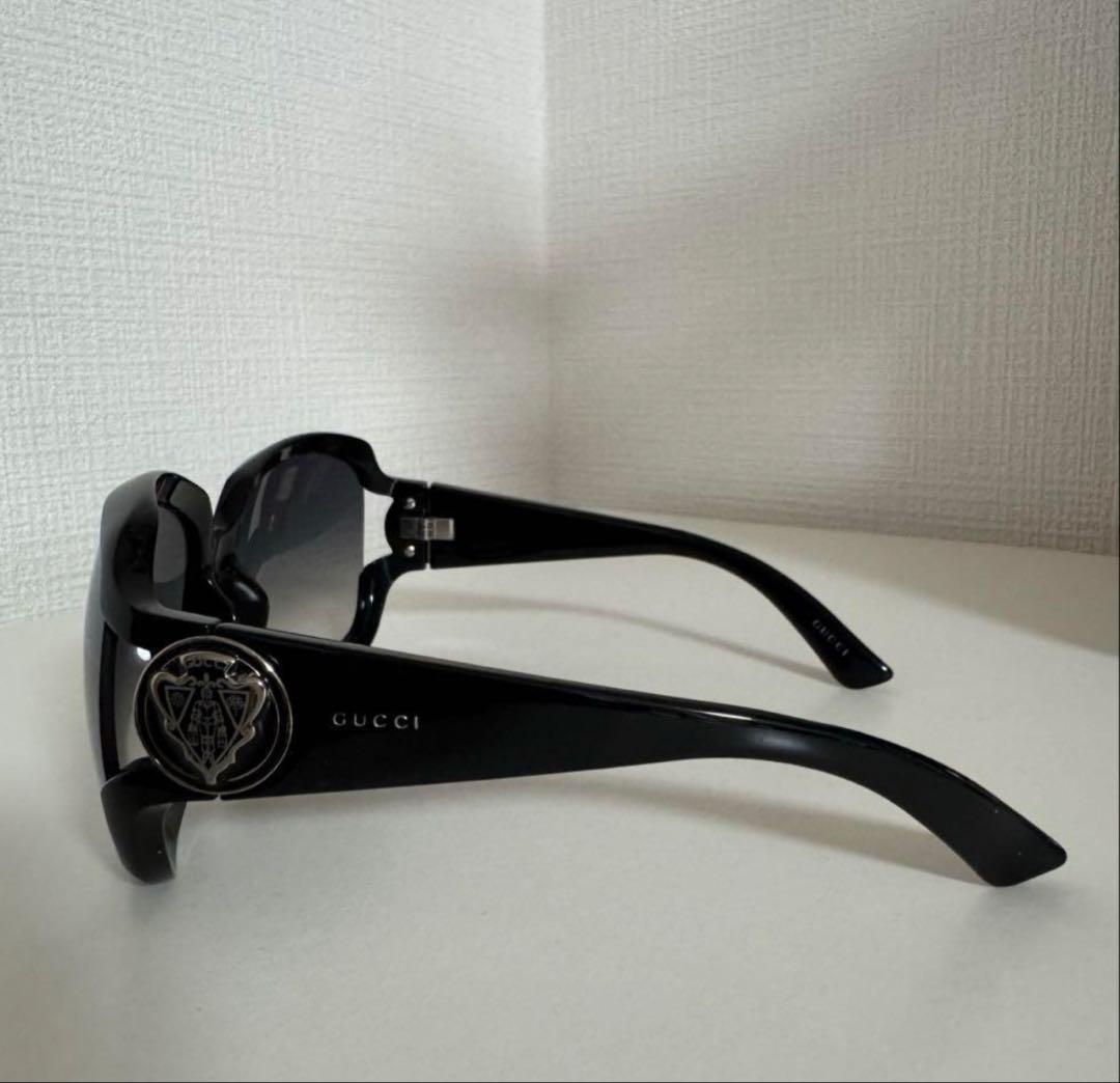 GUCCI サングラス ブラック サイドロゴ ユニセックス 美品