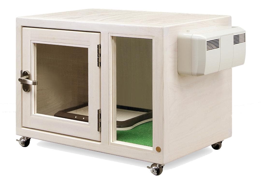 新品未使用｜防音ケージ｜小型犬向け｜キャスター付き｜ヒノキ材｜006