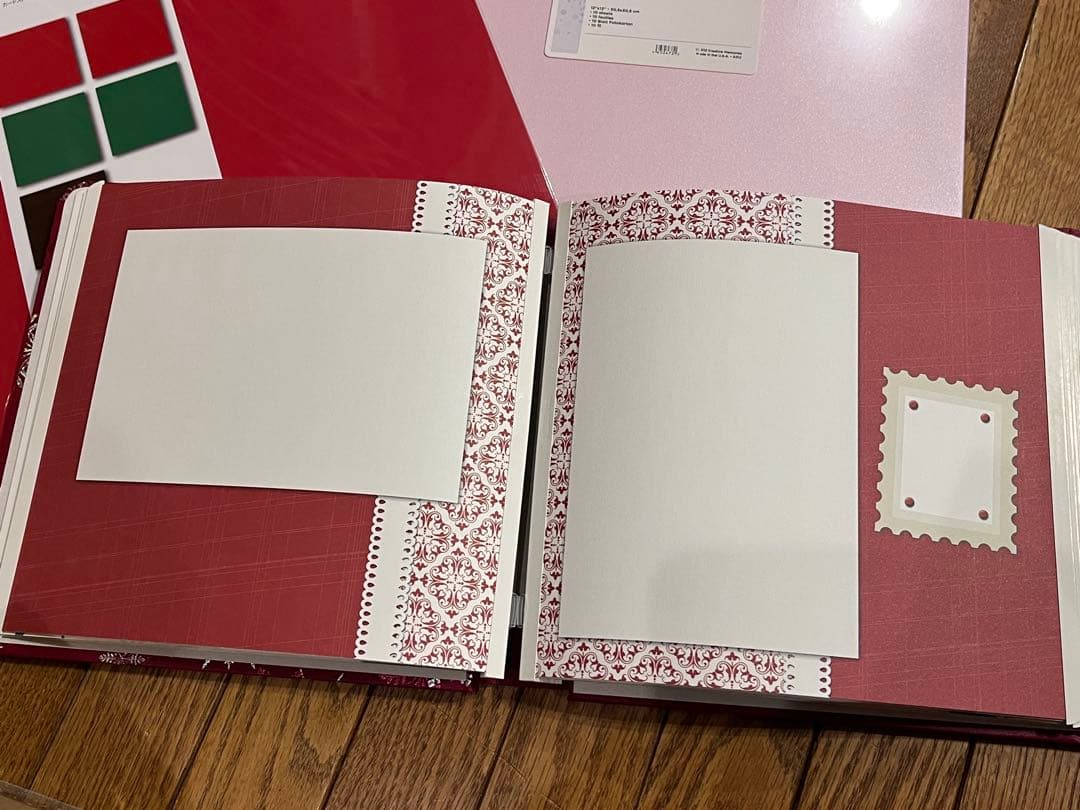 最高可愛いクリスマス調シルバー箔入り8インチアルバム　クリエイティブメモリーズ