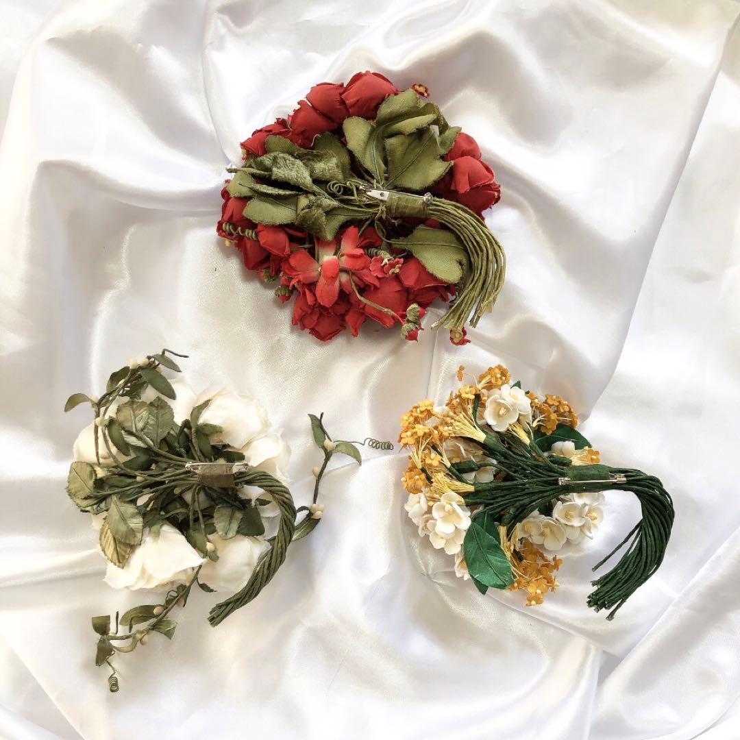 【美品】ピンクハウス カネコイサオ コサージュ5点セット 造花 アクセサリー