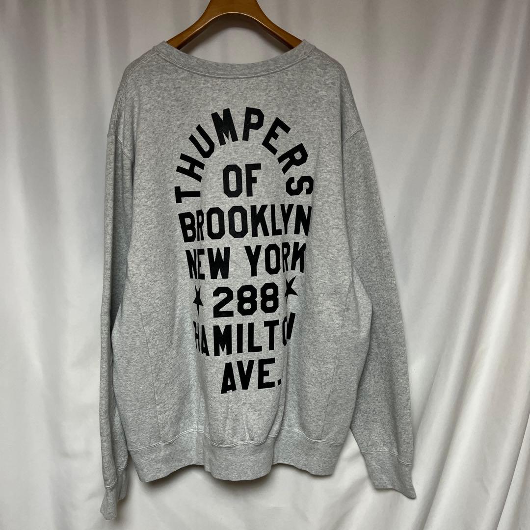 新品 THUMPERS BROOKLYN NYC サイドポケット付スウェットXL