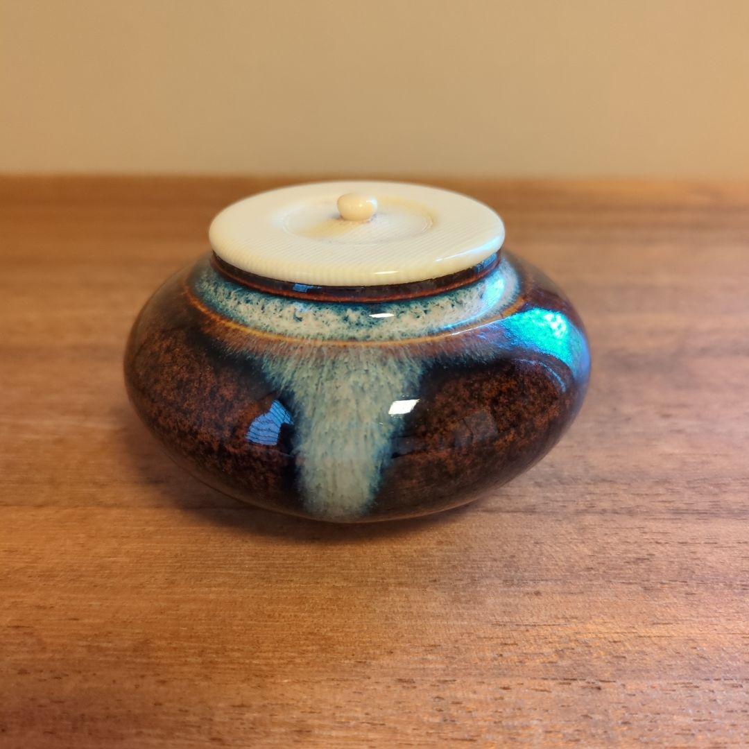 A 383 　　　 瀬戸内海茶入　　作家物（未使用品）