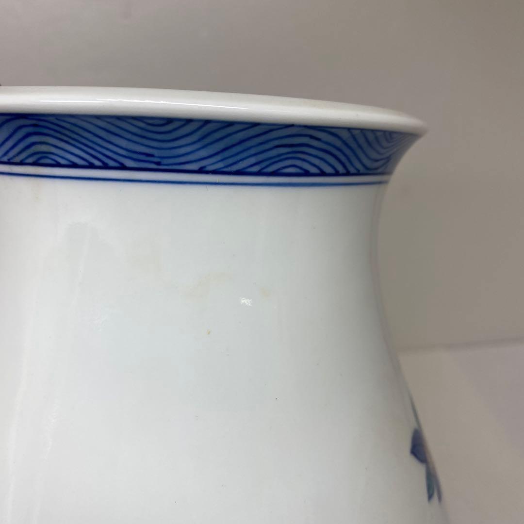 今泉今右衛門　花入　共箱　高さ約28.1㎝ タニト　東さ7-0310③