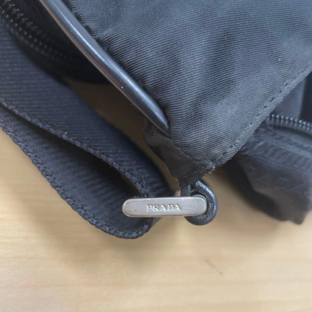 ■ PRADA プラダ ショルダーバッグ ナイロン レザー ブラック