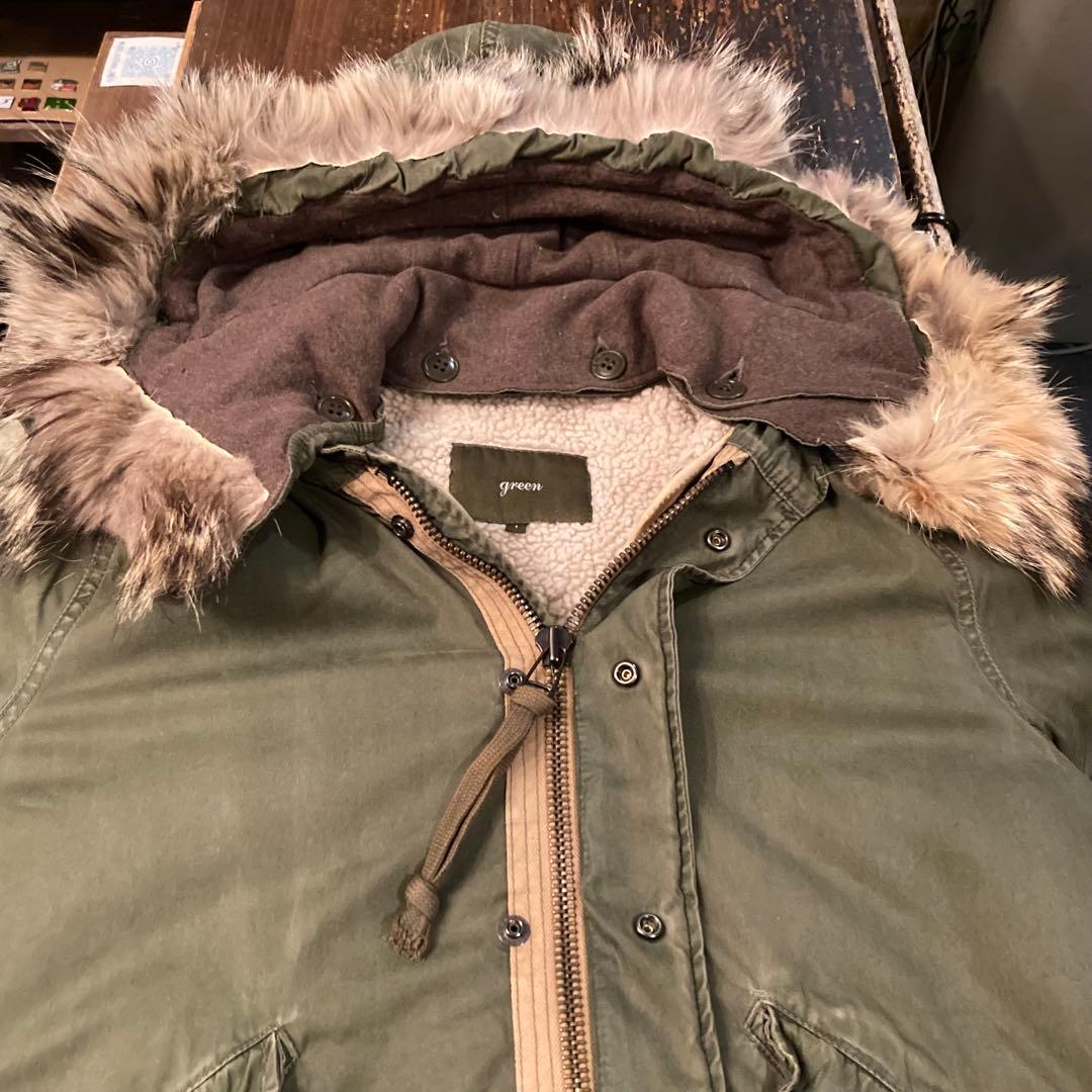 green M-51 コヨーテファー フィッシュテール モッズコート HYKE