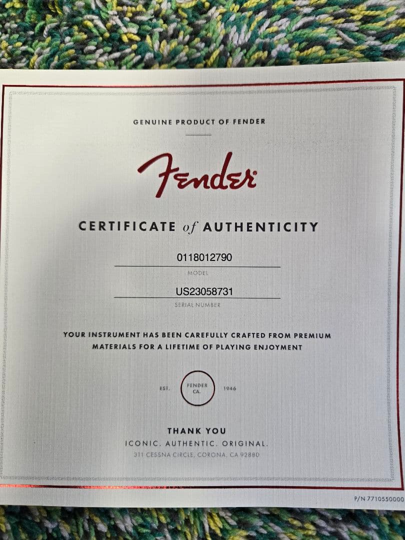 【ナルト】Fender American Stratocaster