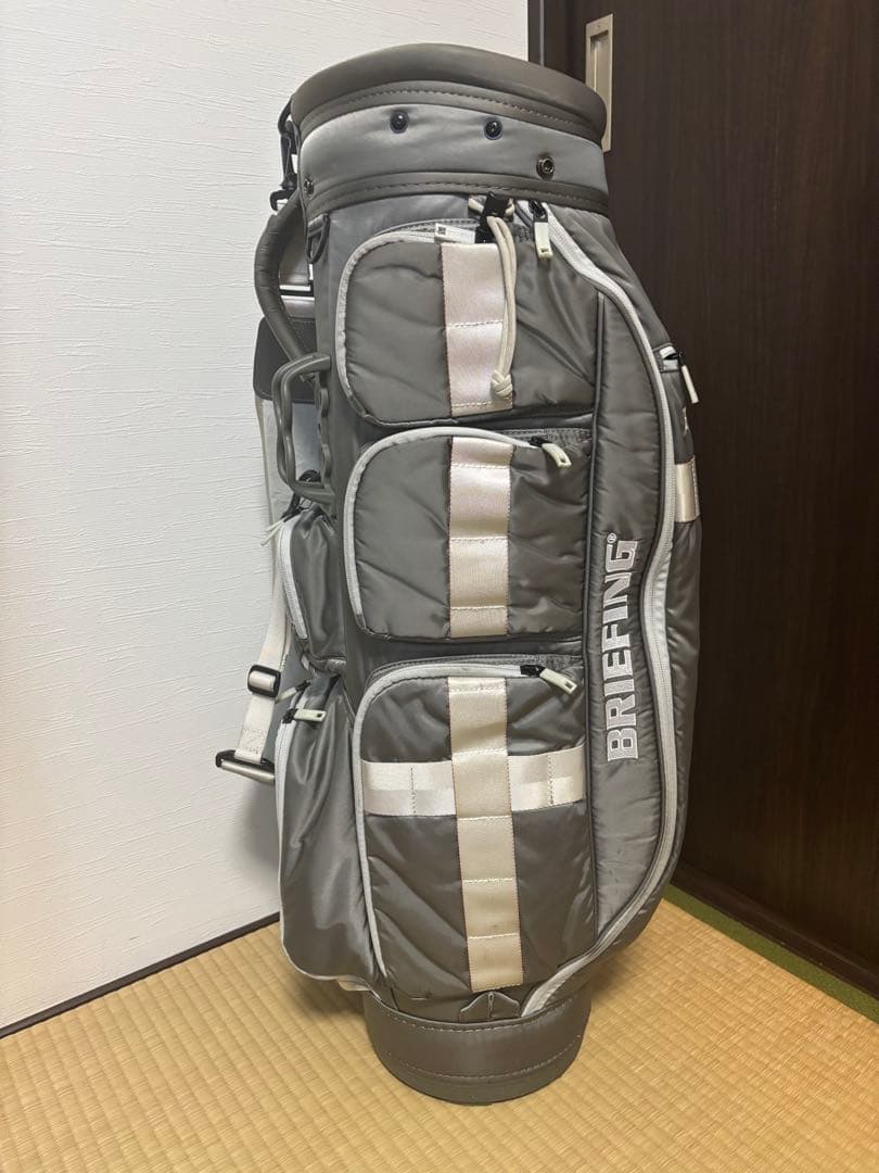 ブリーフィング　キャディバッグ　CR-06 #02 グレー　シルバー