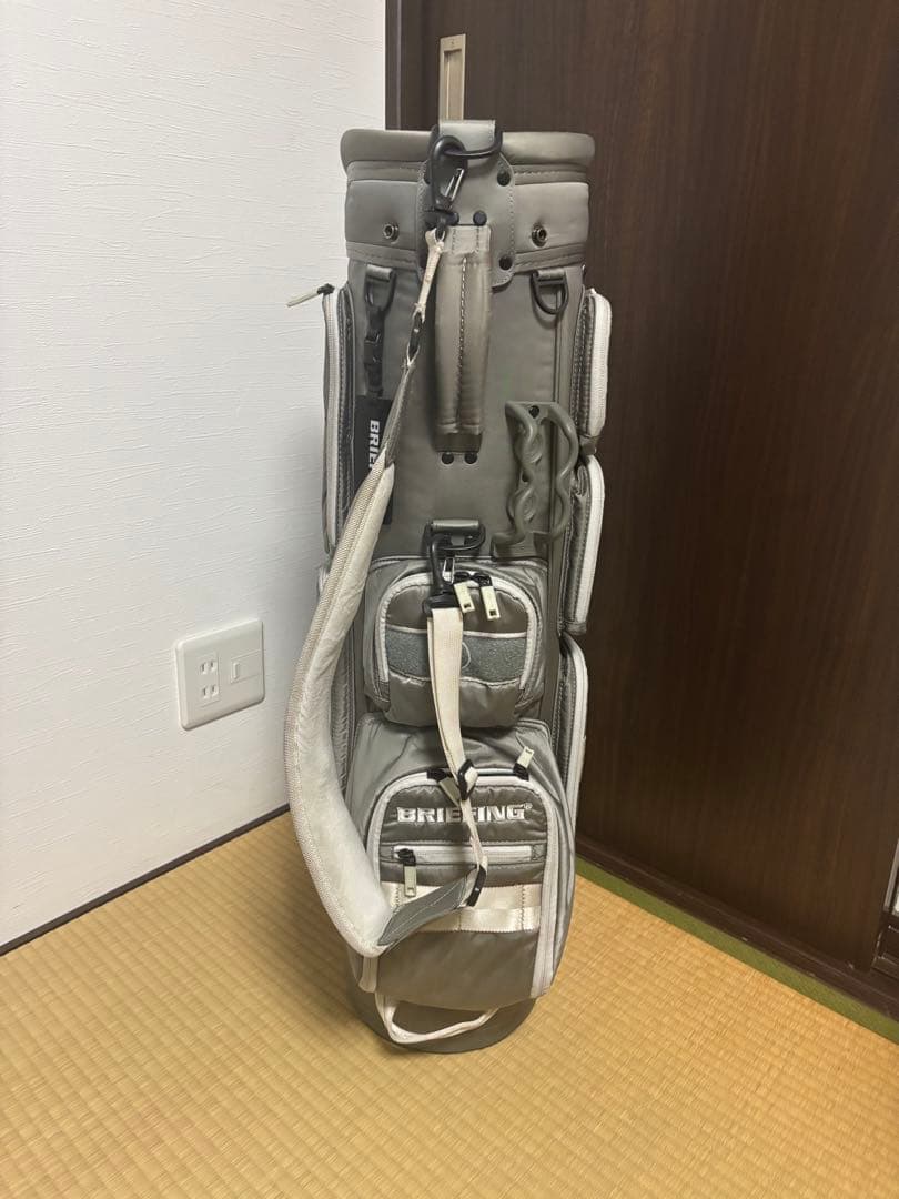 ブリーフィング　キャディバッグ　CR-06 #02 グレー　シルバー