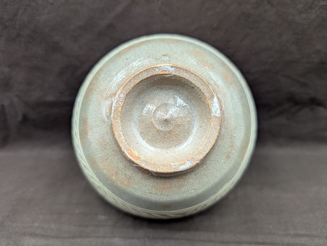 彫三島数茶碗10客楽山窯