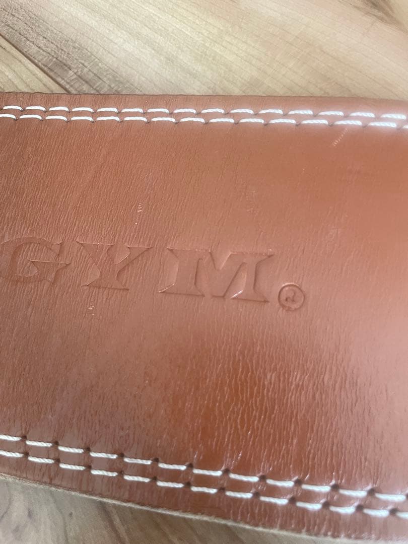 GOLD'S GYM レザーベルト　パワーベルト Sサイズ　ゴールドジム