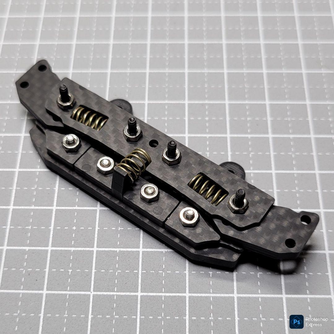 【CNC加工】 左右独立スラダン 片側4mm 円形可動 タミヤ純正カーボン使用