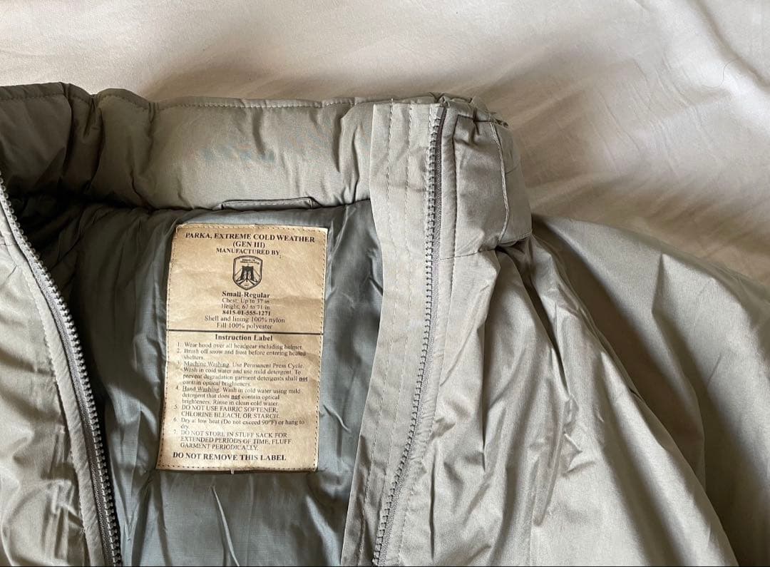 ECWCS GEN3 BAF社 PRIMALOFT LEVEL7 S-R