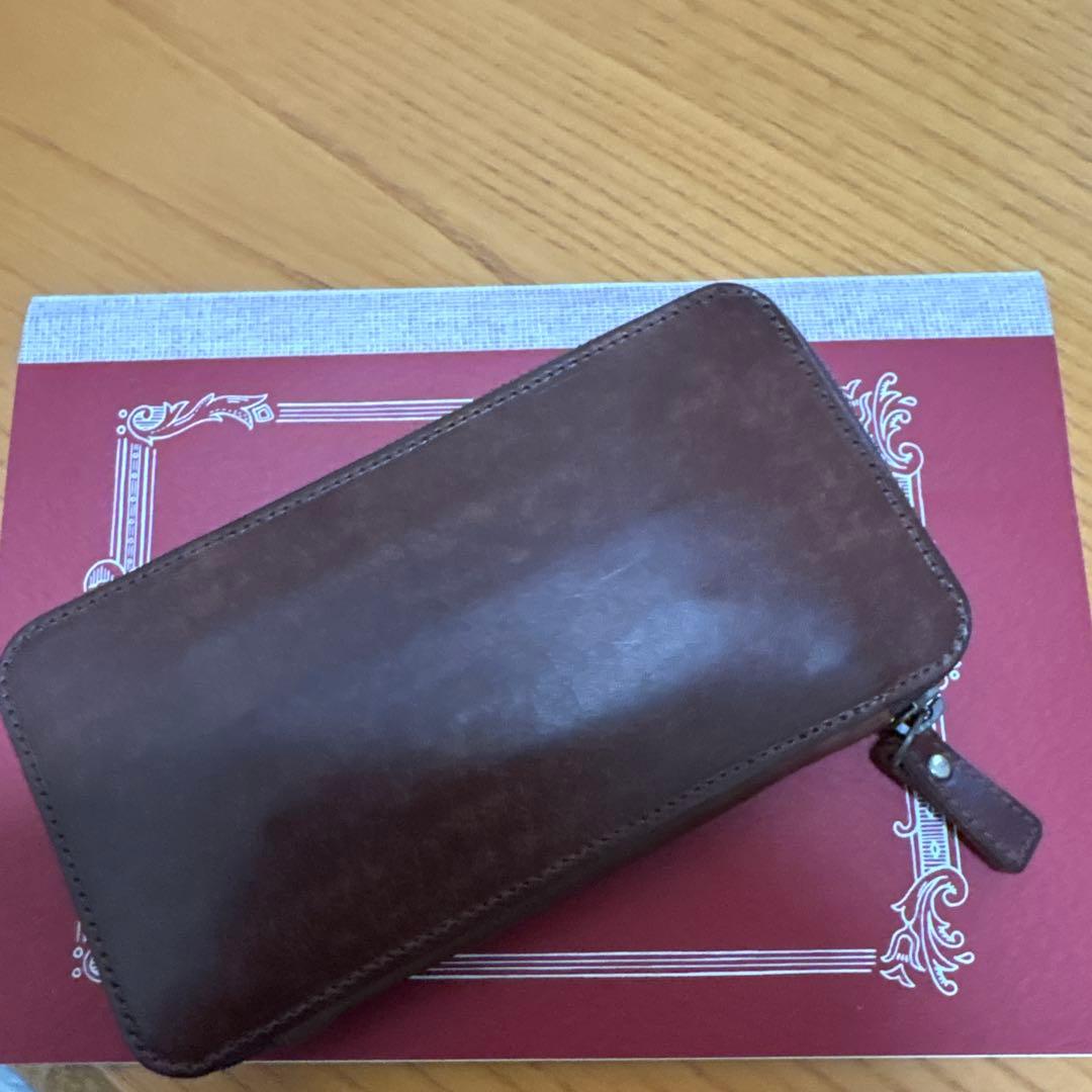 ラダイト（LUDDITE）　WEB限定レザーラウンドジップペンケース　MAYA