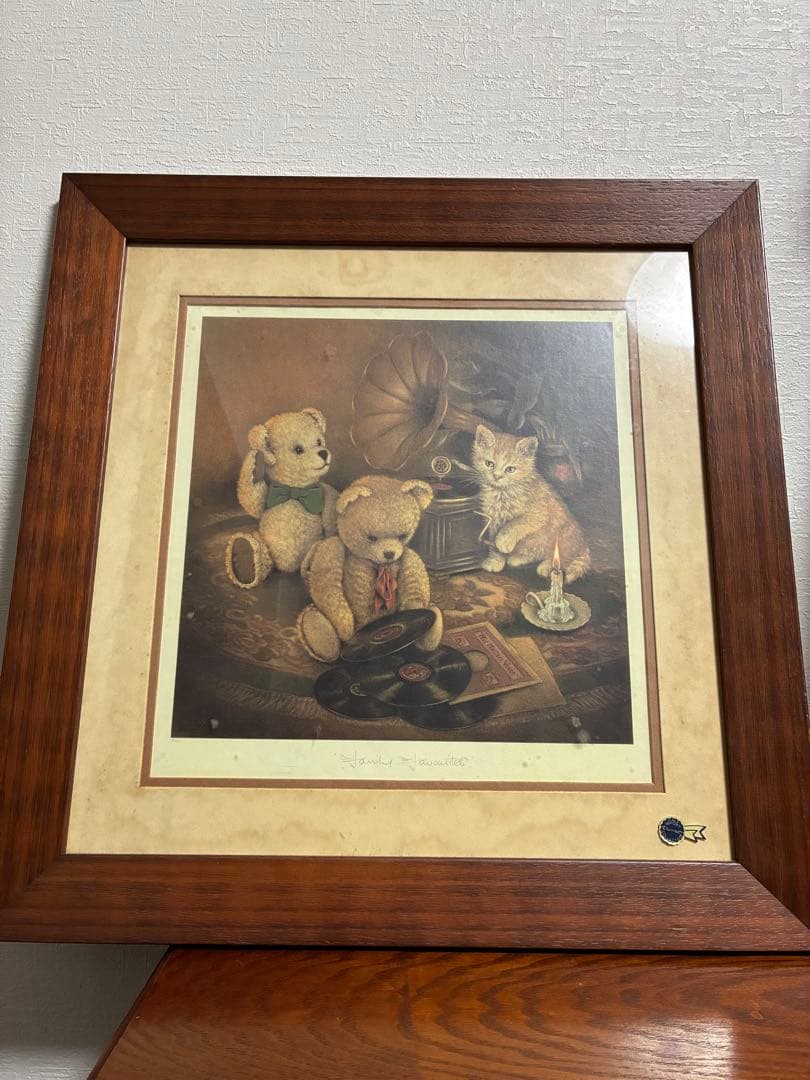 Demain ドマン　アート　テディベア　子猫　ITALY