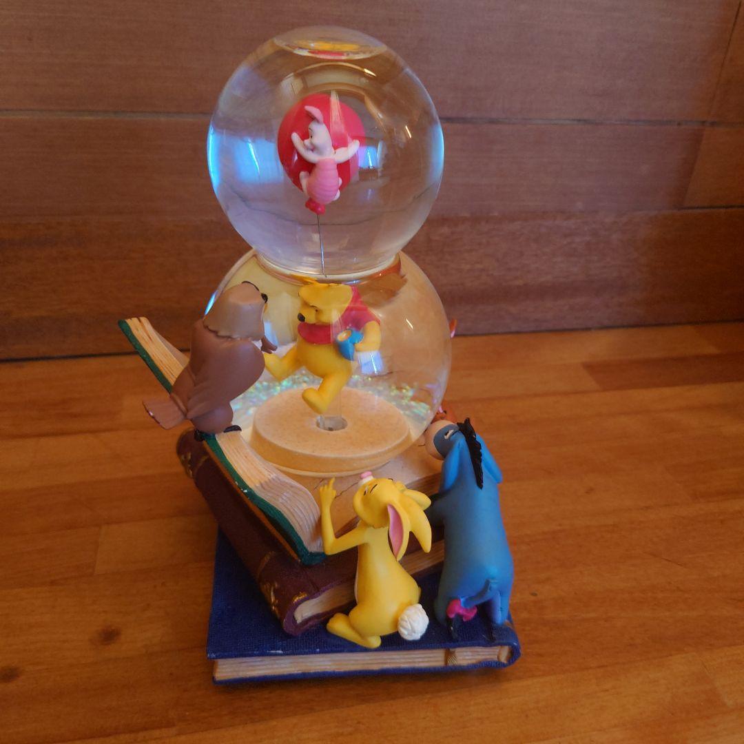 スノードーム　ディズニー　プーさん　オルゴール付き　回転　イーヨー　ティガー