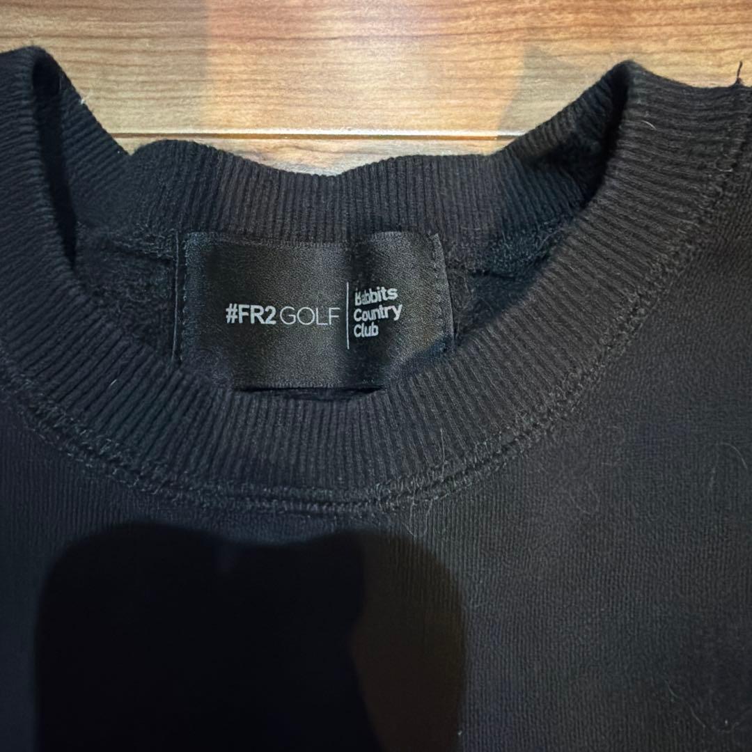 #FR2 GOLF メッセージプリント スウェット ブラック