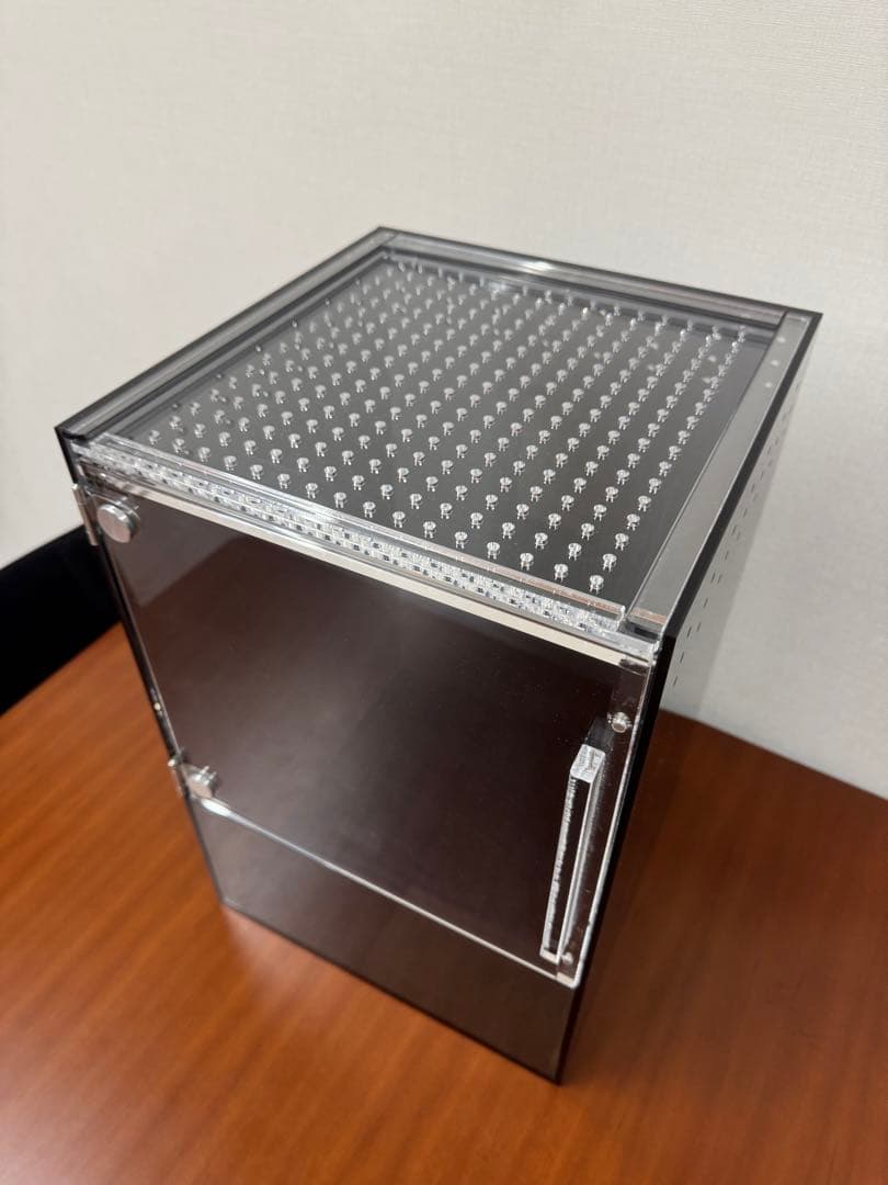 Small Dinosaur 飼育ケージ アクリル製 黒 (30×30×45)