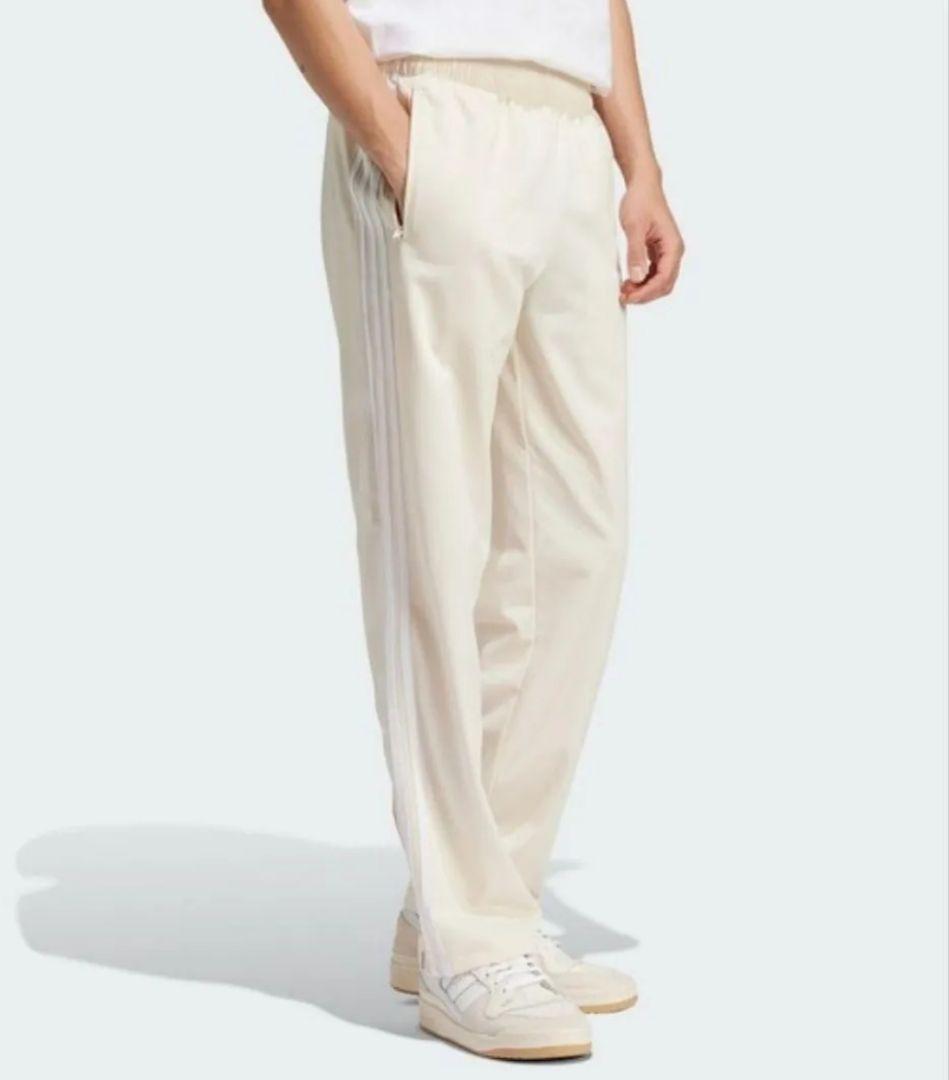 アディダス 白 ファイヤーバード トラックパンツ ジャージ下 人気 メンズS匿名