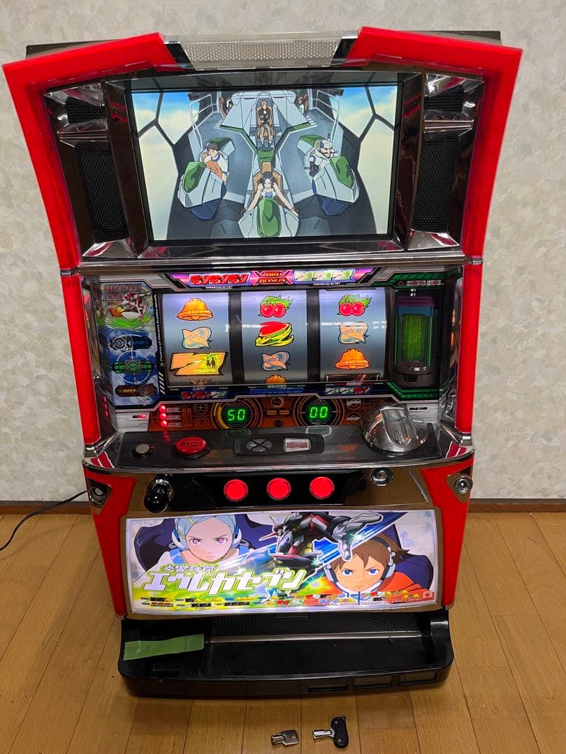 エウレカセブン家庭用電源 レス 遊戯台 台鍵 設定キー付き