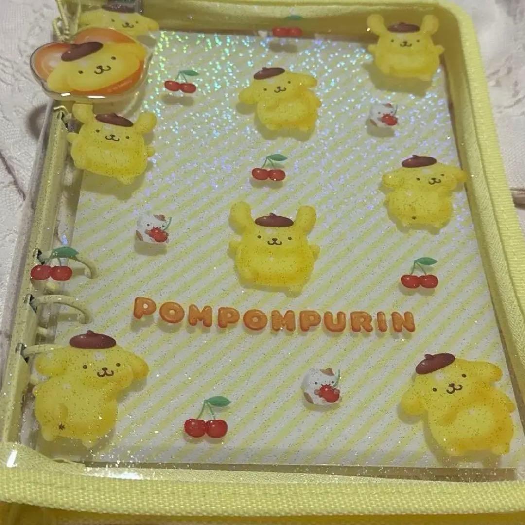 サンリオ3D クリアバインダー ポムポムプリン サンリオ シール シール帳