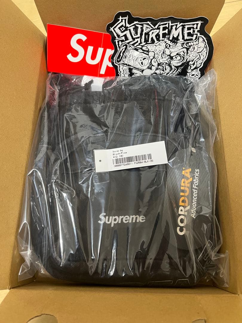 supreme Denim Shoulder Bag ブラック 新品未使用