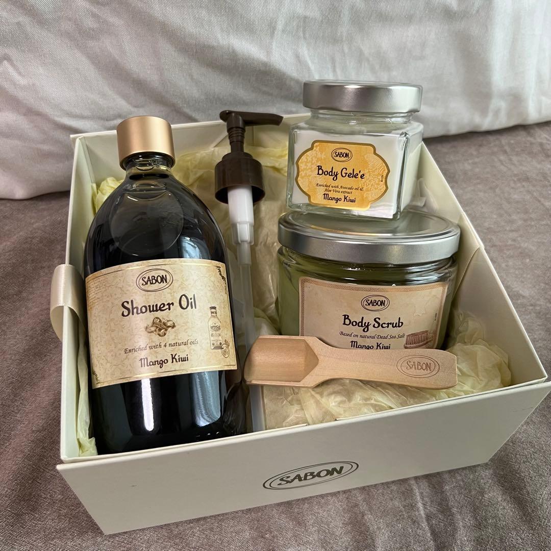 SABON マンゴーキウイ シャワーオイル ボディスクラブ ボディジュレ セット