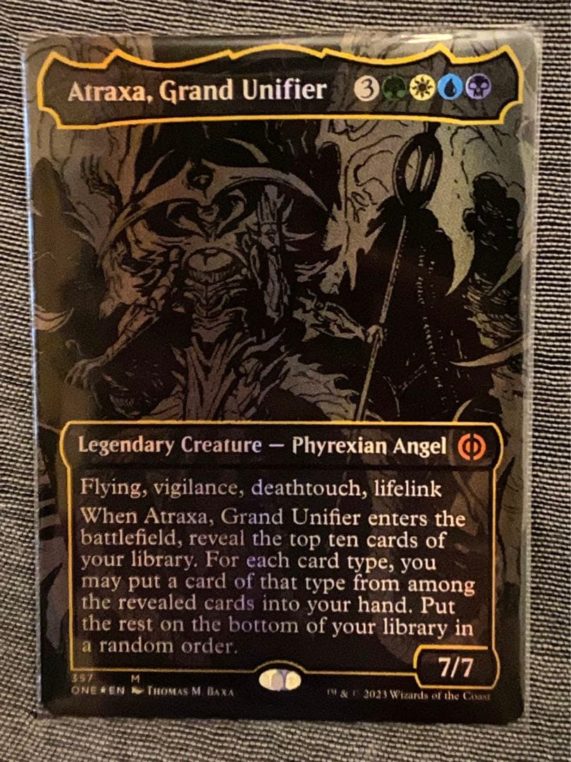 【MTG】偉大なる統一者、アトラクサ/Atraxa オイルスリック　FOIL