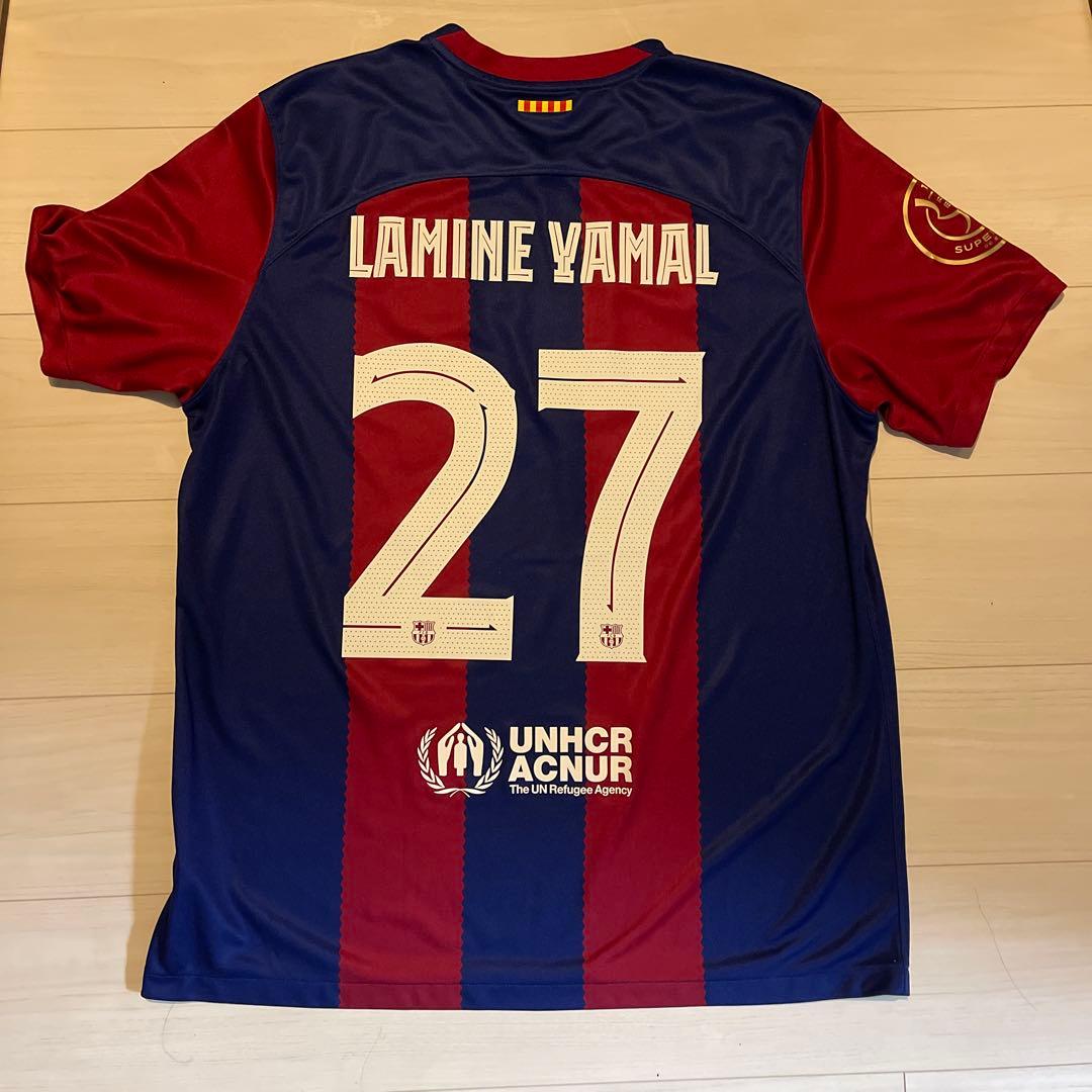 k*n様 FCバルセロナ 23-24 ラミンヤマル スーペルコパ 27 レプリカ