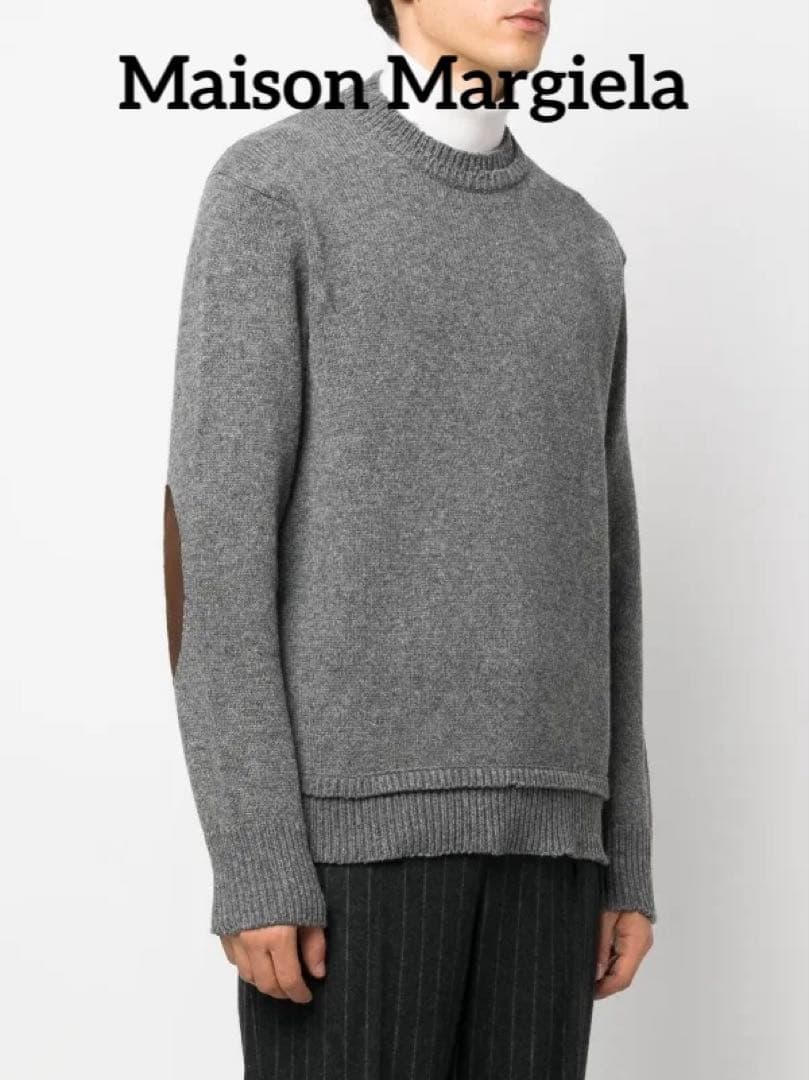トップス MAISON MARGIELA ELBOW-PATCH WOOL KNITTED