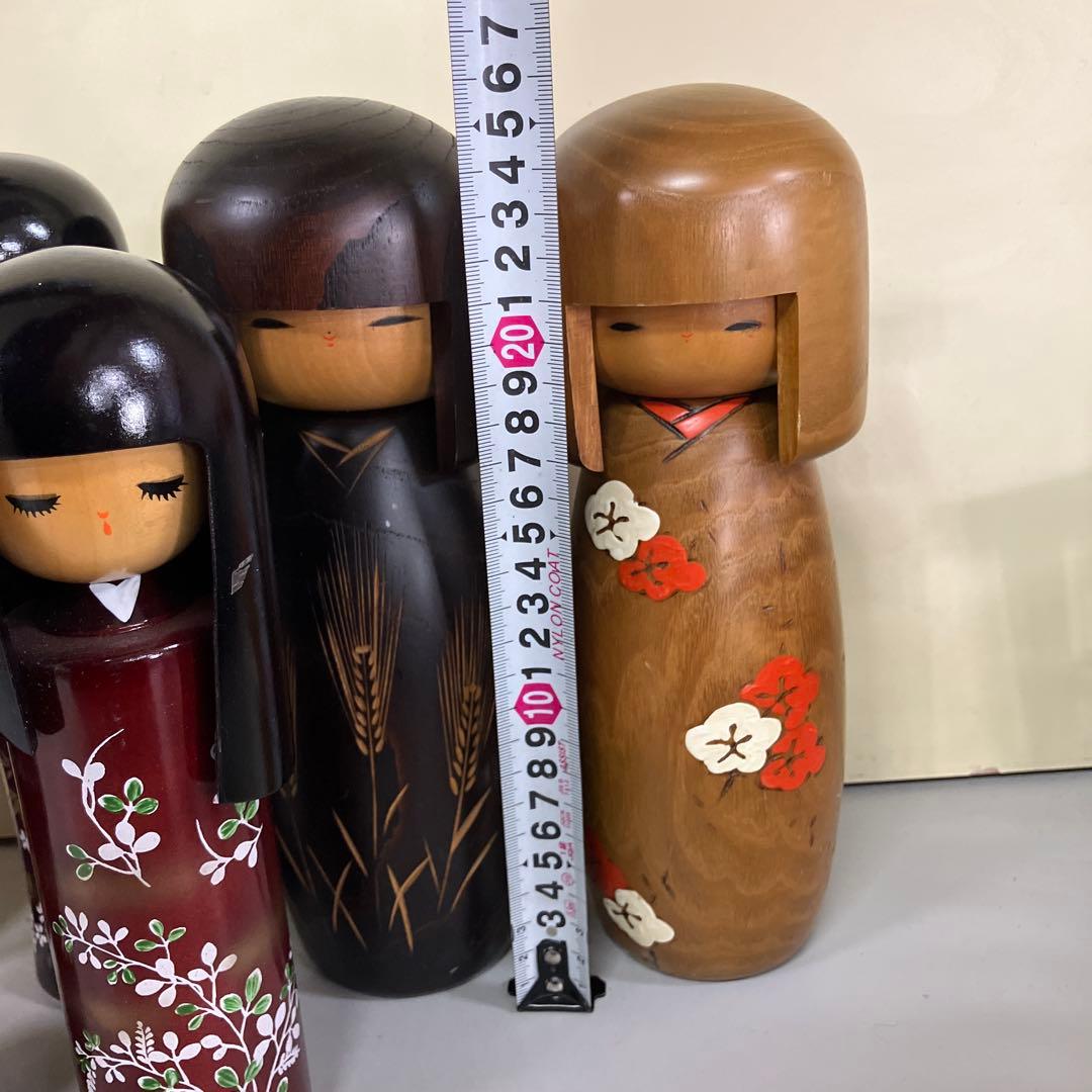 D-3 昭和レトロ レトロモダン こけし 7体セット 伝統工芸 郷土玩具 和風