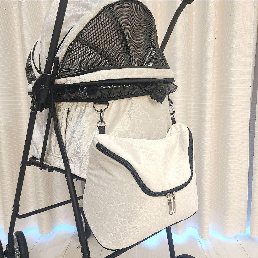 【ミナのミナクル】天使のカート M Ver.3 ホワイト 白 ダマスク