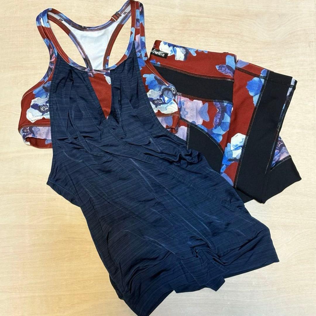 S相当【極美品】AUMNIEアムニー トップス レギンス上下セット フラワー